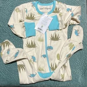 Boutique organic cotton footie pajamas